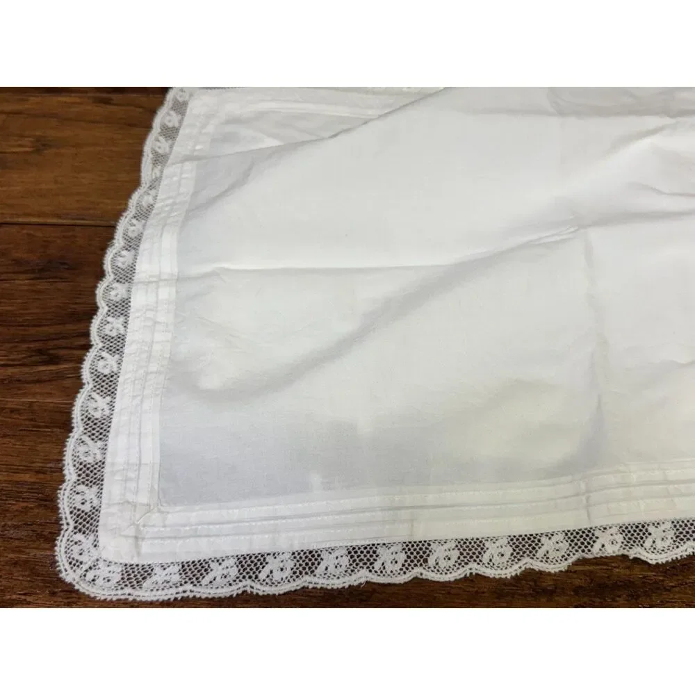 NEW - LOVE SHACK FANCY Victorian Place Mats, Set of 4, White, Cotton/Lace